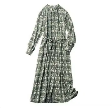 [ 새상품 ] 윌리엄 모리스 핑퍼넬 패턴 원피스 M 사이즈 보태니컬 무늬