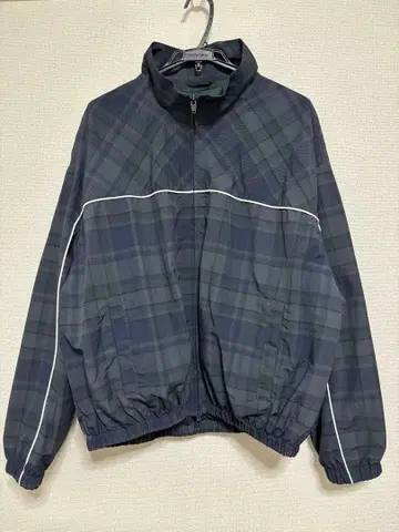 ZARA 나일론 체크 윈드 브레이커