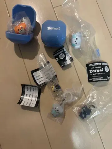 제로니 캡슐 토이 5개 세트 메지루시 푹신 링