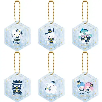 산리오 해피 복권 holiday 컬렉션 아크릴 참 6개 세트