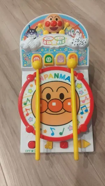 호빵맨 상자 없음 드럼과 키보드 완구