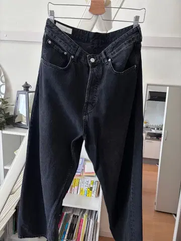 블랙 데님 배기 팬츠 ZARA