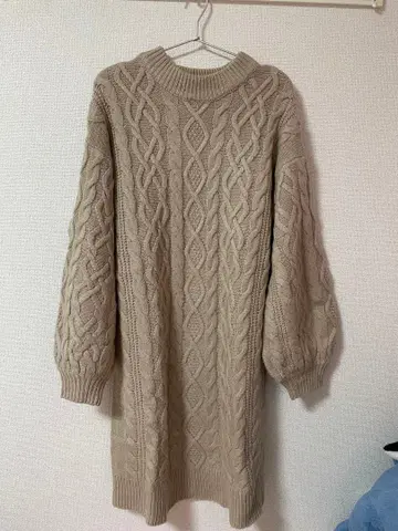 Heather 케이블 니트 원피스