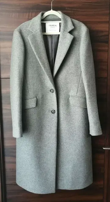 green label relaxing 롱 코트 체스터 그레이