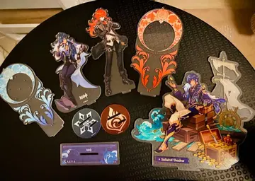 원신 가이아 딜루크 아크릴 스탠드 3개 세트