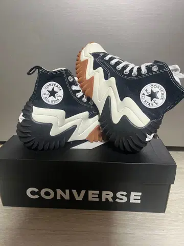 컨버스 란스타모션 하이컷 블랙