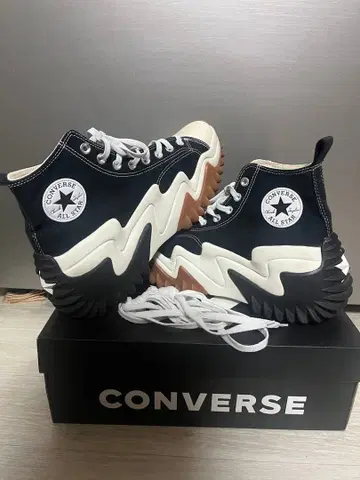 컨버스 란스타모션 하이컷 블랙 28.0