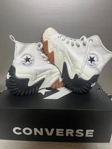 컨버스 란스타모션 하이컷 화이트