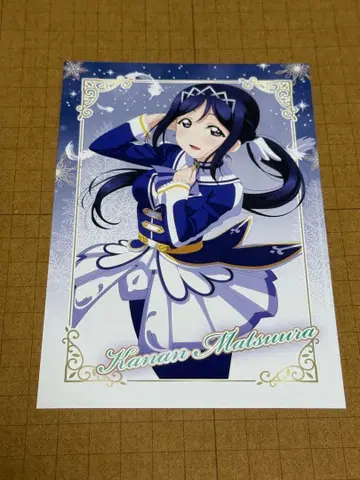 러브 라이브 선샤인 주방차 크리스마스 드링크 엽서 마츠우라 카난