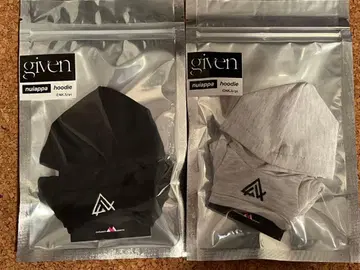 기븐 후드티 빅 실루엣 봉제 인형용 그레이+블랙