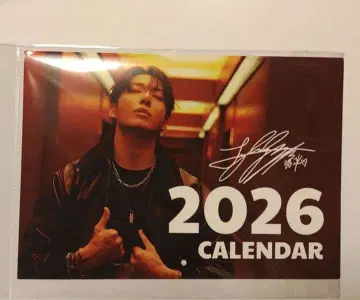 BTS 정국 2026 달력 A4 캘빈클라인