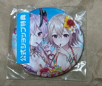 콜로플라 공식샵 혜택 캔뱃지 화이트 고양이