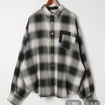 be with M Misayo 컬러풀 체크 셔츠