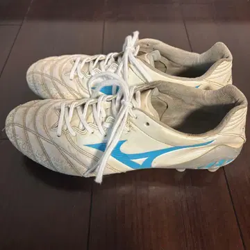 미즈노 모나르시다 네오 축구화 화이트/블루 스파이크