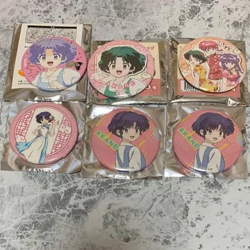란마 1/2 텐도 아카네 캔뱃지 6개 세트