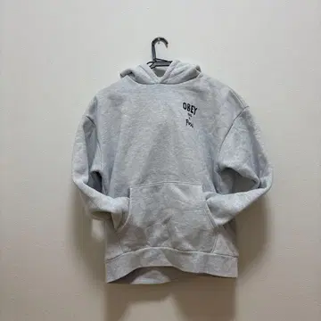 OBEY 후드 부착 후드티 그레이