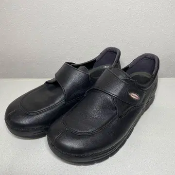 컴포트 블랙 가죽 로퍼 벨크로 테이프 포함 24cm 4E