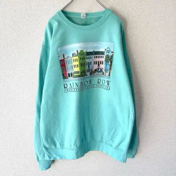 미국 빈티지 의류 레인보우 로우 찰스턴 관광지 아트 거리 풍경 XL