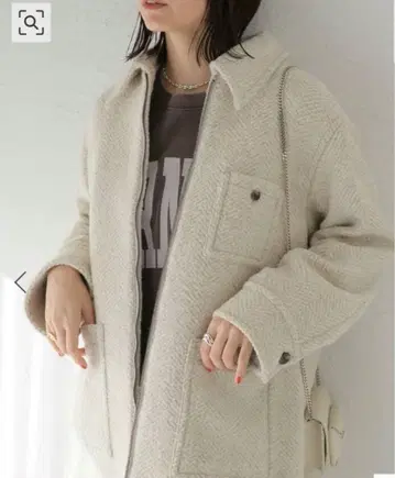 빅 해링본 셔츠 블루종 저널 스탠다드 MANTECO