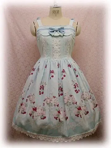 BABY 체리 부케 패턴 JSK 색스