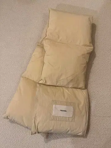 todayful 베이지 다운 머플러