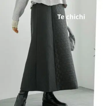 추천 Te chichi 퀼트 플레어 스커트