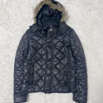 PPFM Y2K 퀼팅 퍼 쇼트 후디드 자켓 갸루 남자