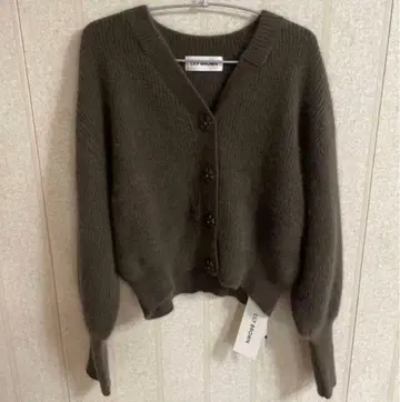 LILY BROWN 라쿤 혼 니트 가디건