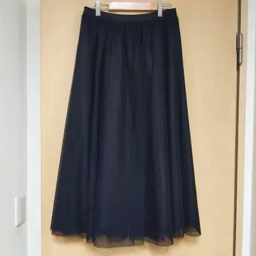 23구 튤 롱 플레어 스커트