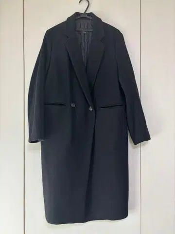 여성용 롱 코트 블랙 K-패션