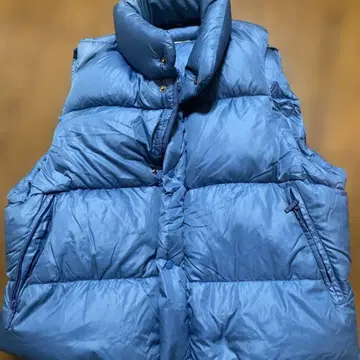 아토믹 블론드 라이트 블루 다운 베스트 레어!