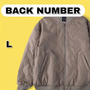 컨디션 최상 BACK NUMBER 퀼팅 L 베이지 빅 루즈 즉시 전력