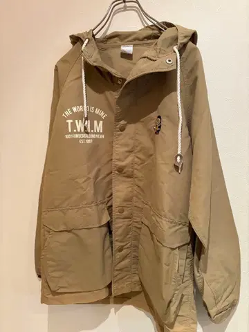 보머 키드 T.W.M. 후드 부착 나일론 자켓 베이지