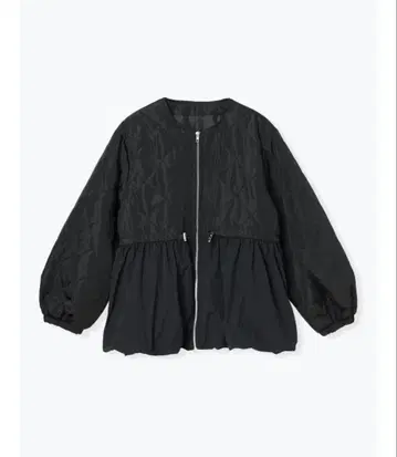 벌룬 페플럼 퀼팅 자켓 M 사이즈