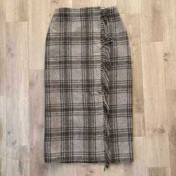 [ 로라 애슐리 ] 울 체크 스커트