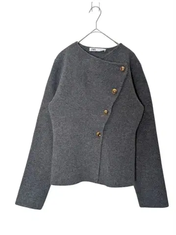 ZARA 플레인 오픈 니트 가디건 S