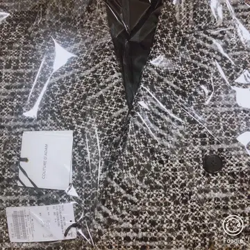 IENA 쿠튀르 드 아담 별주 트위드 코티지 코트 38