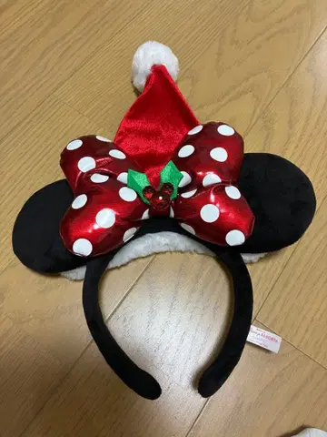 미니 마우스 산타 모자 머리띠 2013