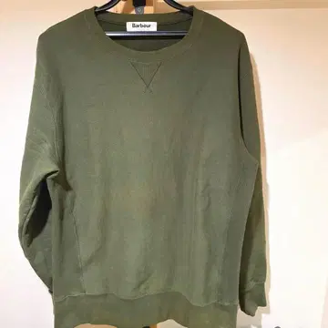 바버 맨투맨 사이즈 L 카키