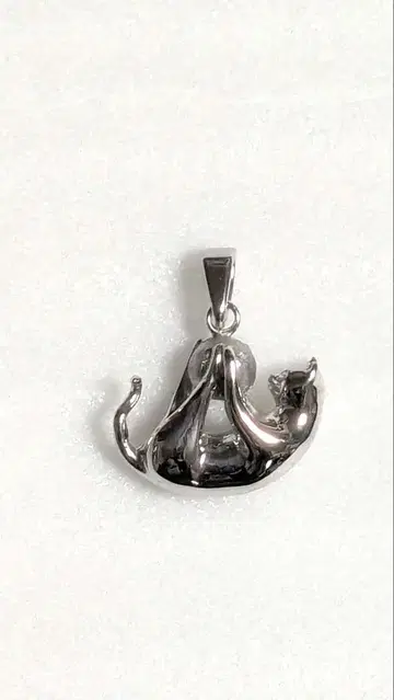 목걸이 탑 고양이 캣 실버 액세서리