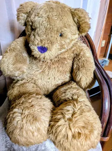 커다란 브라운 곰 봉제 인형