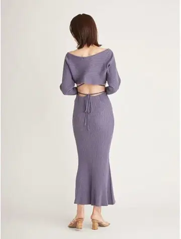 snidel 라이트 네이비 니트 원피스