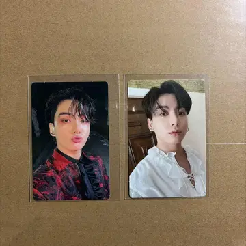 BTS 정국 트레이딩 카드 2장 세트