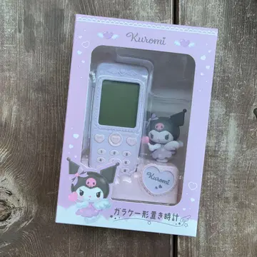 구형 휴대폰 모양 탁상시계 산리오 쿠로미