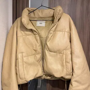 SLY 비건 레더 푸퍼 자켓