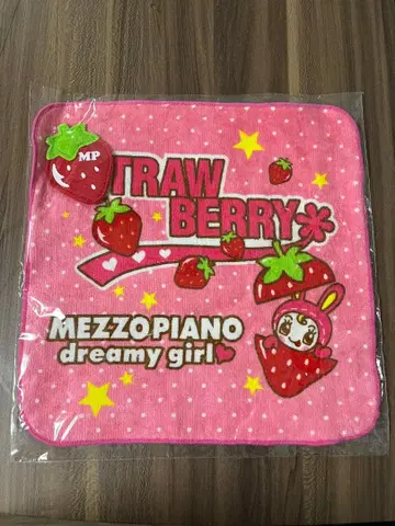 [초레어] 당시 물건 메조 피아노 펠트 마스코트 부착 미니 타월