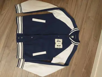 DC SHOE CO USA 바시티 자켓 M 네이비/화이트