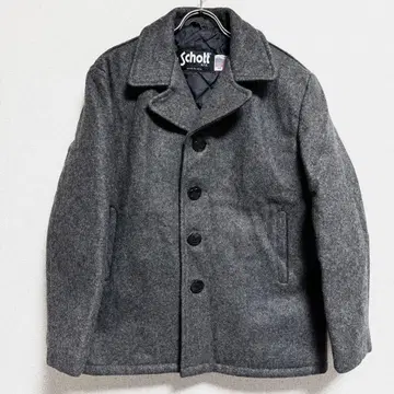 USA제 Schott 피코트 울 코트 그레이 남성용 44
