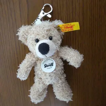 Steiff 소프트 키링 테디베어 핀 베이지