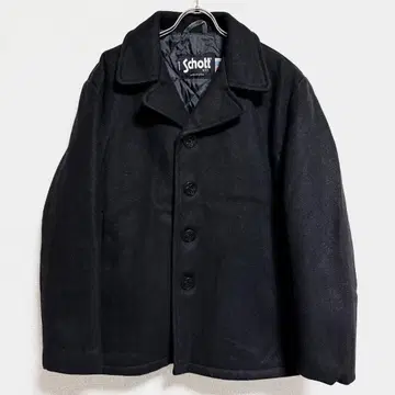 USA제 Schott 피코트 울 코트 블랙 남성용 44